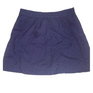 🎉Navy Eyelet Skirt With Pockets